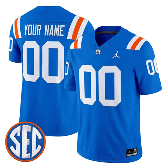 Men's Florida Gators ACTIVE PLAYER Custom Royal F.U.S.E. 1960s Throwback Vapor Limited Stitched Football Jersey